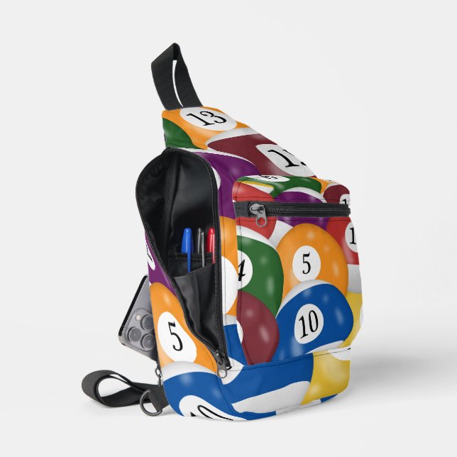 Billiard Balls Collection Crossbody Bag (Offen)
