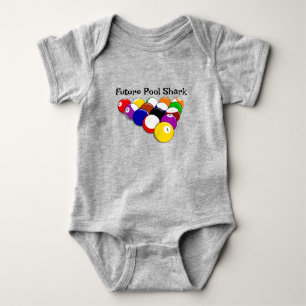 Billiard Balls Design Baby Bodysuit Strampler