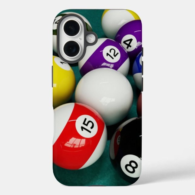 Billiard Balls Phone Case (Rückseite)