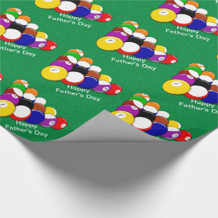 Billiard Balls Pool Balls Vatertag Geschenk Geschenkpapier