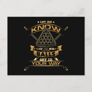 Billiard Balls Postkarte