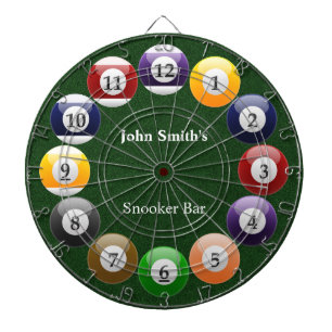 Billiard Balls Shiny farbenfroher Pool Snooker Spo Dartscheibe