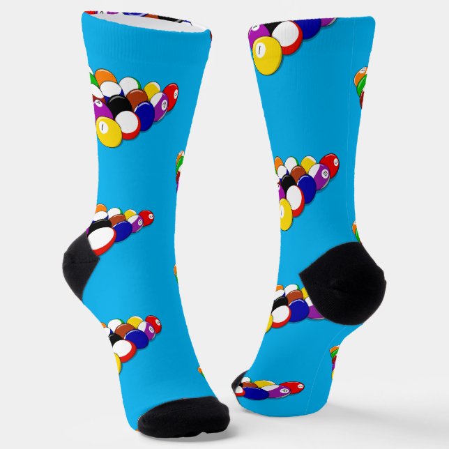 Billiard Balls Socken (Gewinkelt)