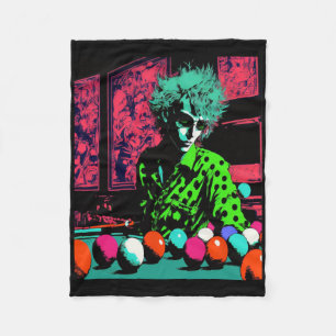 Billiard Billard Fans Retro Pop Art Billard Fleecedecke