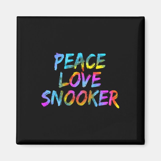 Billiard Billiard Billiard Billiard Billiard Peace Magnet (Vorne)