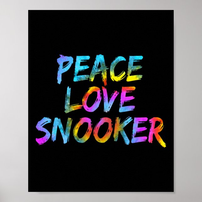 Billiard Billiard Billiard Billiard Billiard Peace Poster (Vorne)