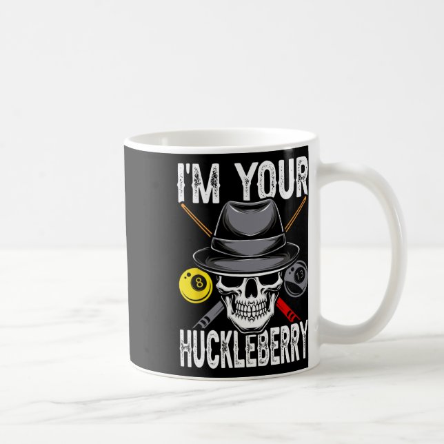 Billiard Billiards Pool Im Ihr Huckleberry Funny Kaffeetasse (Rechts)