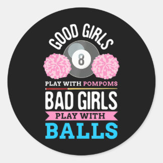 Billiard Cue Sport Game Pool Balls Billiard Runder Aufkleber