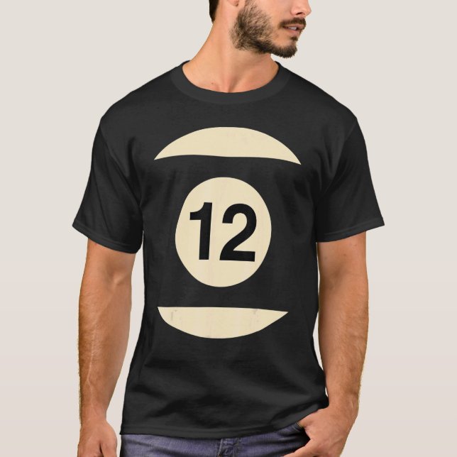 Billiard disguise as ball no 12 group costume T-Shirt (Vorderseite)