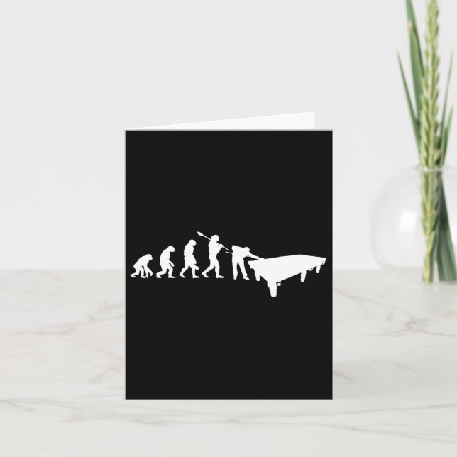 Billiard Evolution Snooker Pool Chalk Billiard Pla Karte (Vorderseite)