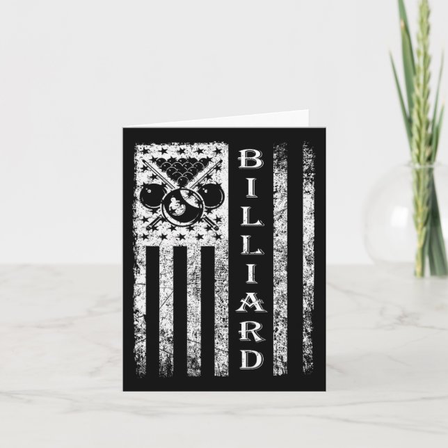 Billiard Flag - Flag Billiard Outfit Billiard Pla Karte (Vorderseite)