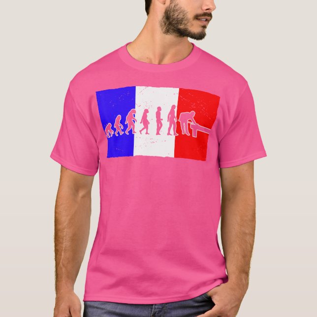Billiard Flag Snooker Pool Chalk Billiard Player T-Shirt (Vorderseite)