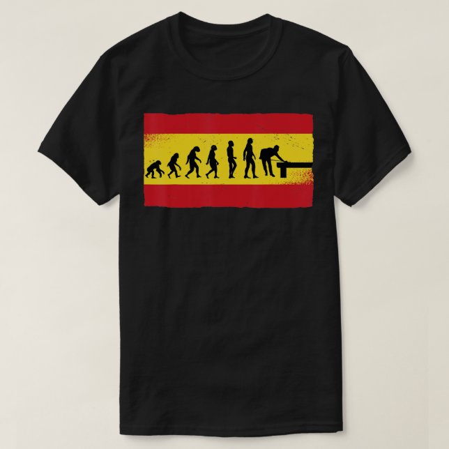 Billiard Flag  Snooker Pool Chalk Billiard Player  T-Shirt (Design vorne)