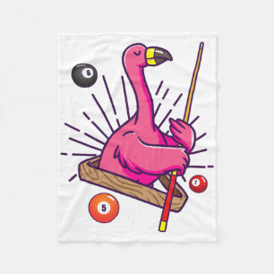 Billiard Flamingo Hustler Pool Shirt Girls Snooker Fleecedecke