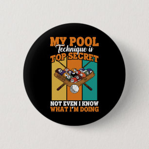 Billiard Funny Pool Player My Pool Technik Button