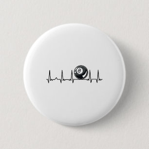 Billiard Heartbeat Snooker Pool Chalk Billiard Pla Button