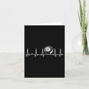 Billiard Heartbeat Snooker Pool Chalk Billiard Pla Karte