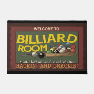 Billiard Lover Mat, Billiard Doormat, Billard Play Fußmatte