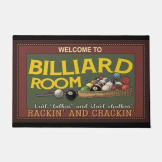 Billiard Lover Mat, Billiard Doormat, Billard Play Fußmatte