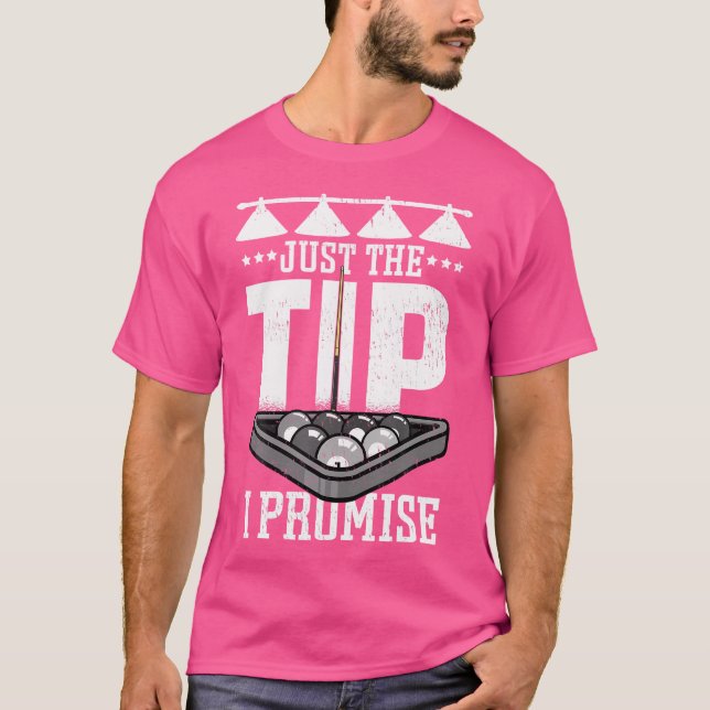 Billiard nur der Tipp I Versprechen Pool Player Fu T-Shirt (Vorderseite)