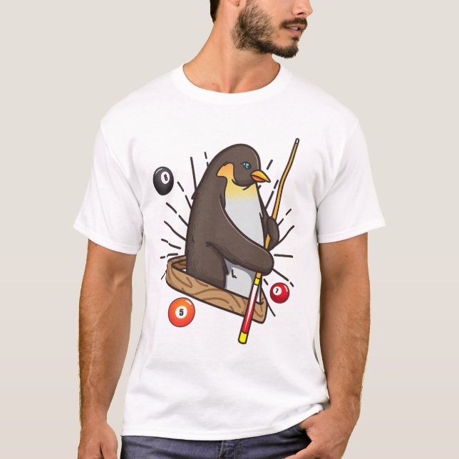 Billiard Penguin Hustler Pool Shirts Girls's Snook (Vorderseite)