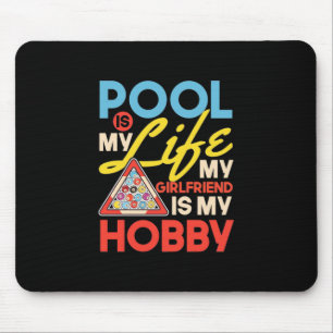 Billiard Player   Billard Pool ist mein Leben Mousepad