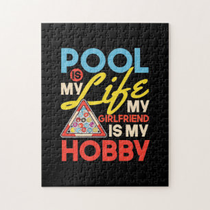 Billiard Player Billard Pool ist mein Leben Puzzle