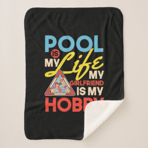 Billiard Player   Billard Pool ist mein Leben Sherpadecke