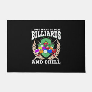 Billiard Player Billard spielen Fußmatte
