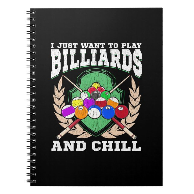 Billiard Player | Billard spielen Notizblock (Vorderseite)