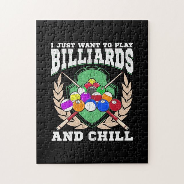 Billiard Player | Billard spielen Puzzle (Vertikal)