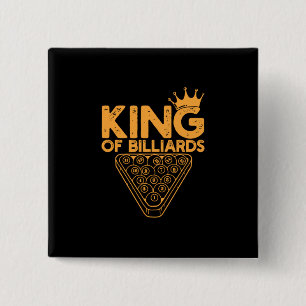 Billiard Player Billardkönig Button