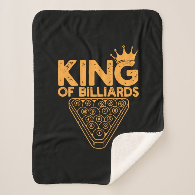Billiard Player | Billardkönig Sherpadecke (Vorderseite)