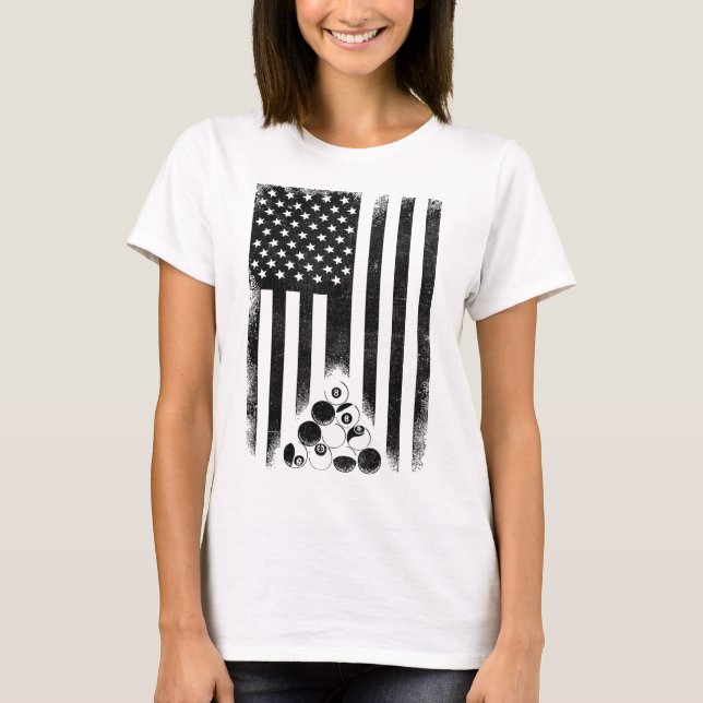 Billiard Player Billiard Billiard T-Shirt (Vorderseite)