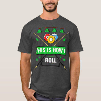 Billiard Player Billiards Tischklebekleber T-Shirt