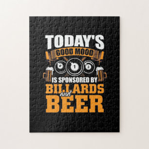 Billiard Player   Heute Billard und Bier Puzzle
