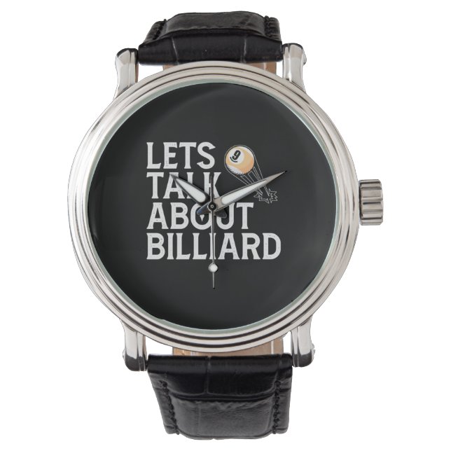Billiard Player | Lasse über Billiard Armbanduhr (Vorderseite)