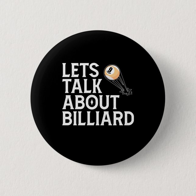 Billiard Player | Lasse über Billiard Button (Vorderseite)