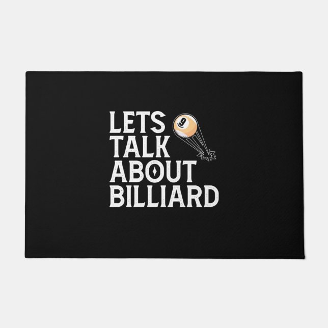 Billiard Player | Lasse über Billiard Fußmatte (Vorderseite)