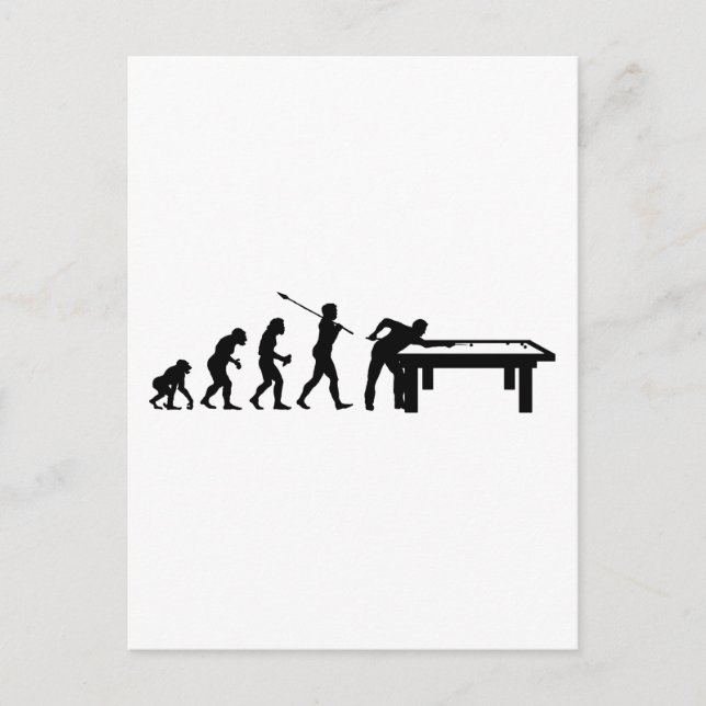 Billiard Player Postkarte (Vorderseite)