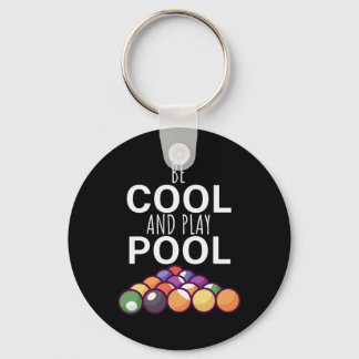 Billiard Player | Seien Sie Cool und spielen Sie B Schlüsselanhänger