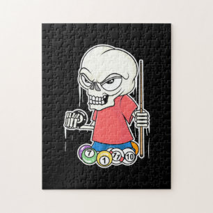 Billiard Player Skull Billiard Player Puzzle