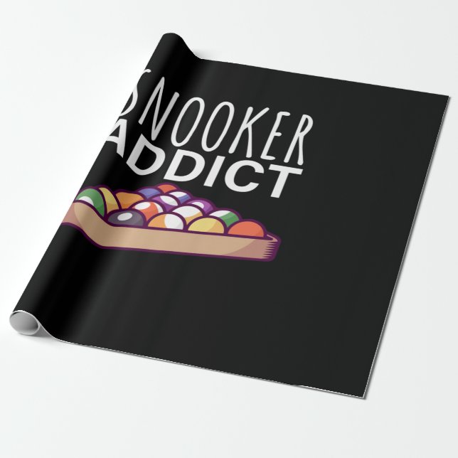 Billiard Player | Snooker Addict Geschenkpapier (Ungerollt)