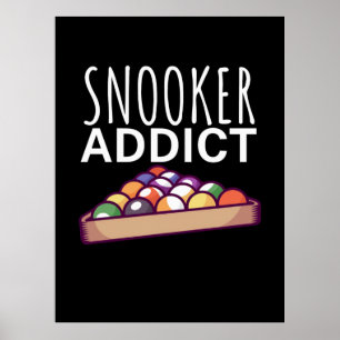 Billiard Player   Snooker Addict Poster