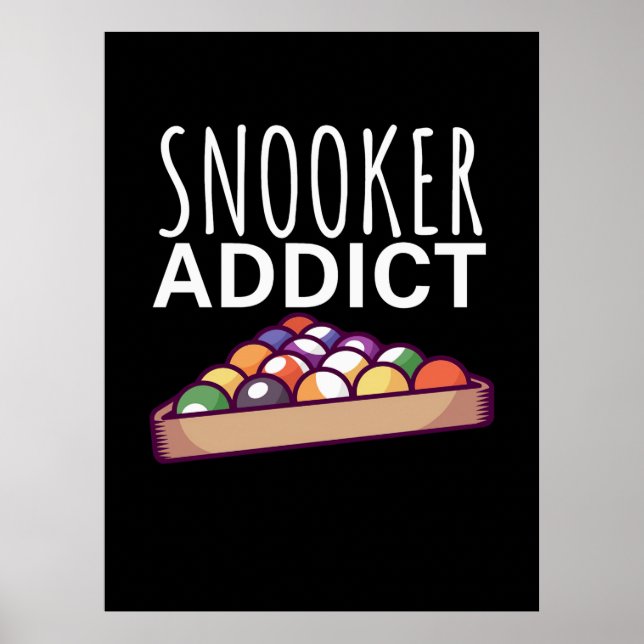 Billiard Player | Snooker Addict Poster (Vorne)