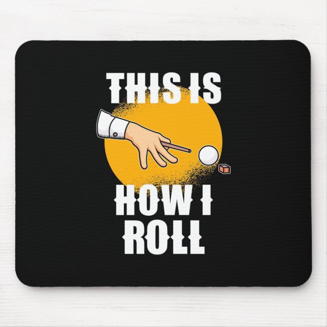 Billiard Player | So spielt Snooker Roll Mousepad (Vorne)