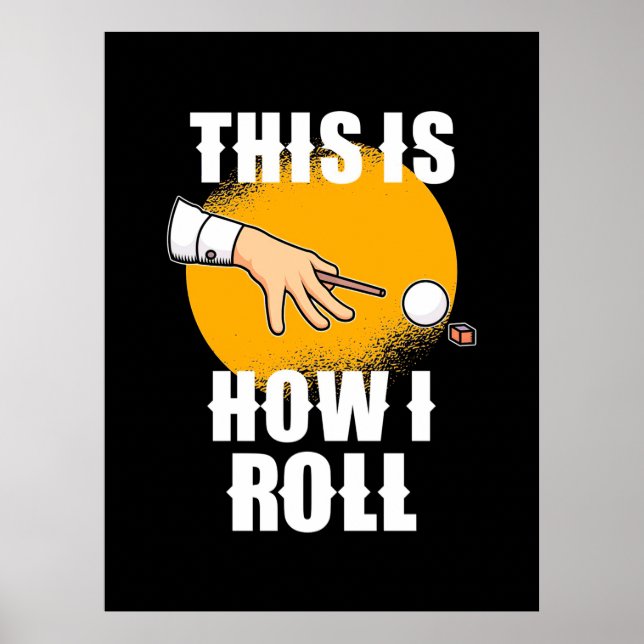 Billiard Player | So spielt Snooker Roll Poster (Vorne)