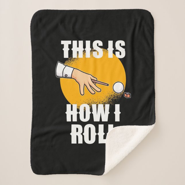 Billiard Player | So spielt Snooker Roll Sherpadecke (Vorderseite)