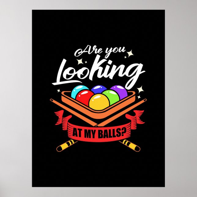 Billiard Player | Suchen Sie Billard Pools? Poster (Vorne)