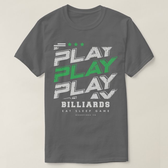 Billiard Player T-Shirt (Design vorne)